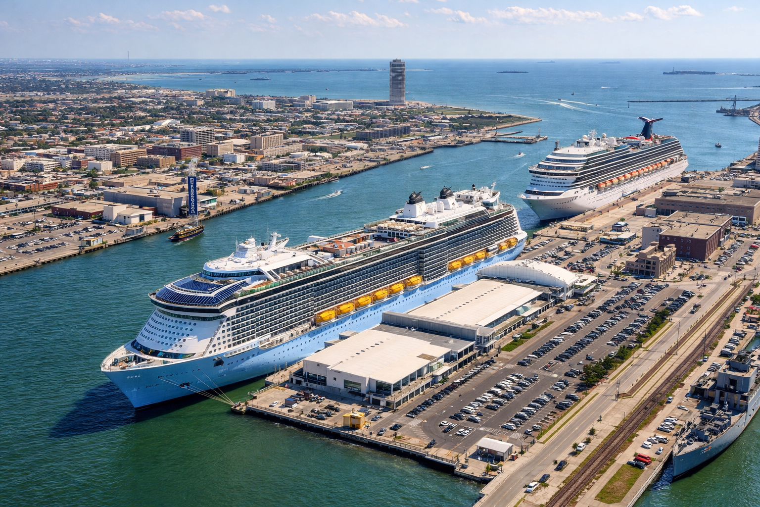 Cruise port in Galveston