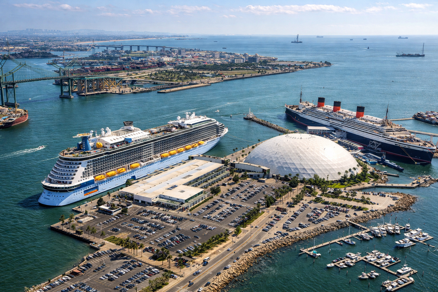 Cruise port in Los Angeles or Long Beach