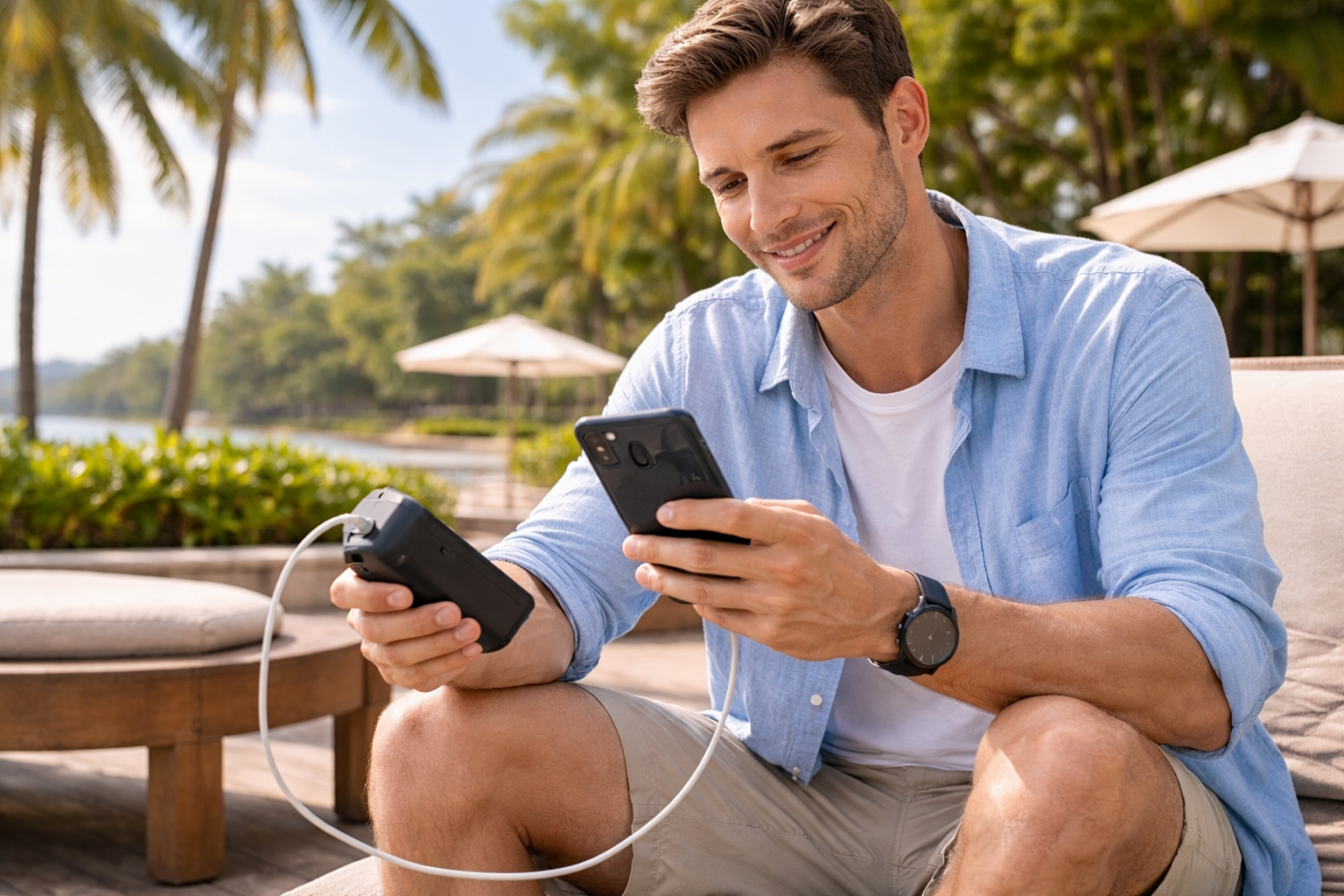Portable charger for cruise travel