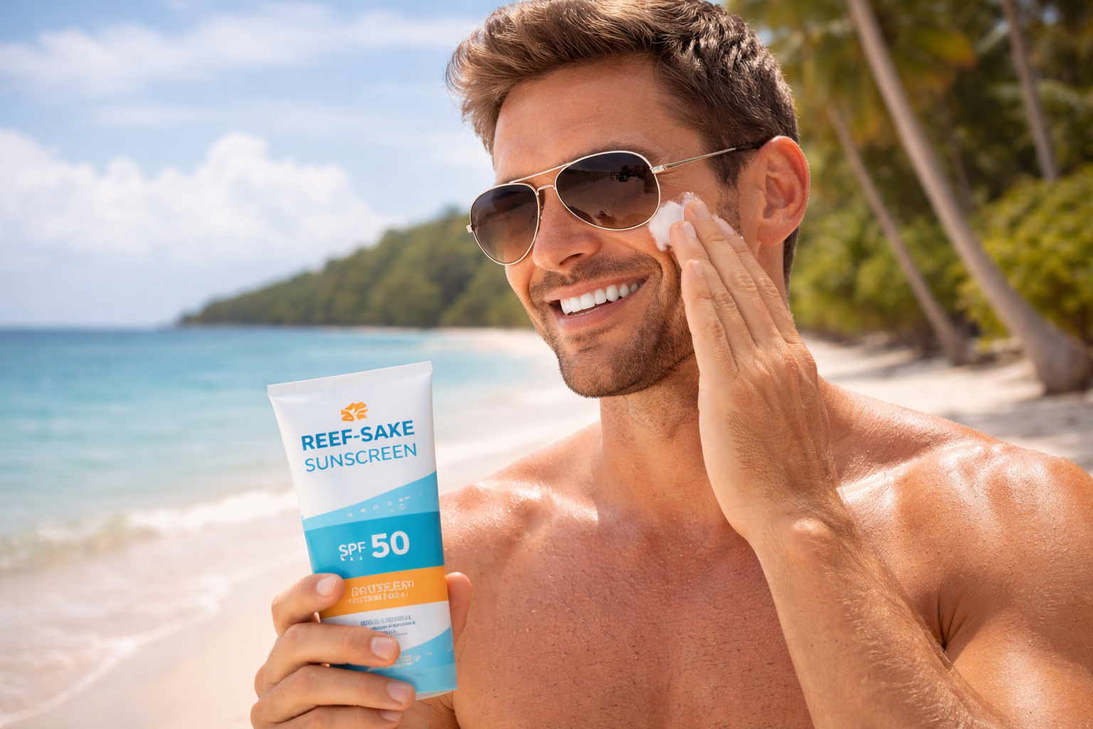 Reef-safe sunscreen for Nassau