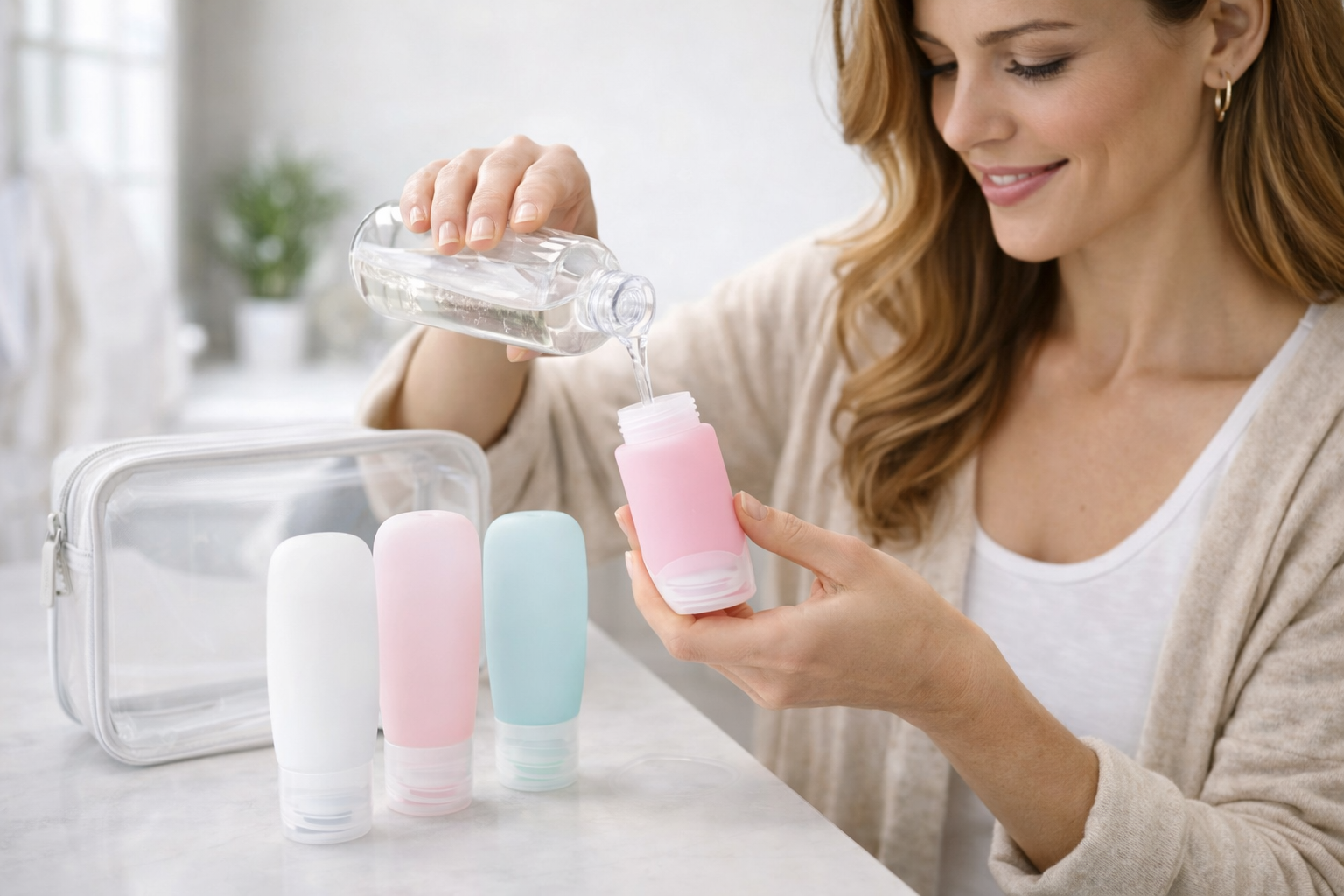 Refillable toiletry bottles