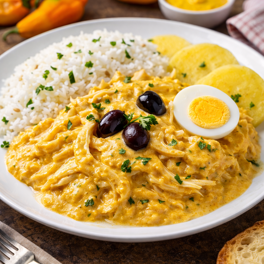 Aji de gallina in Peru