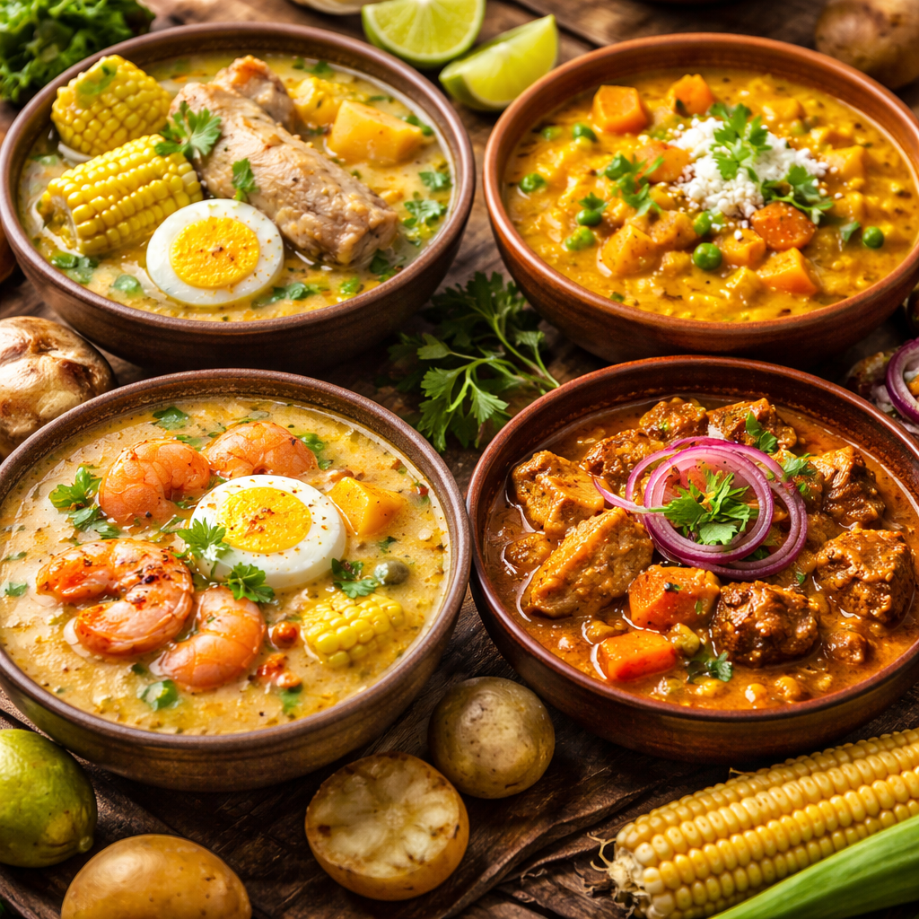 Peruvian soup near Machu Picchu
