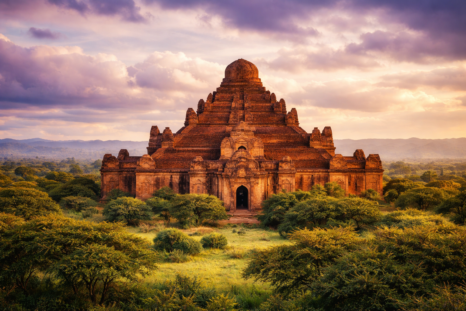 Bagan temples in Myanmar