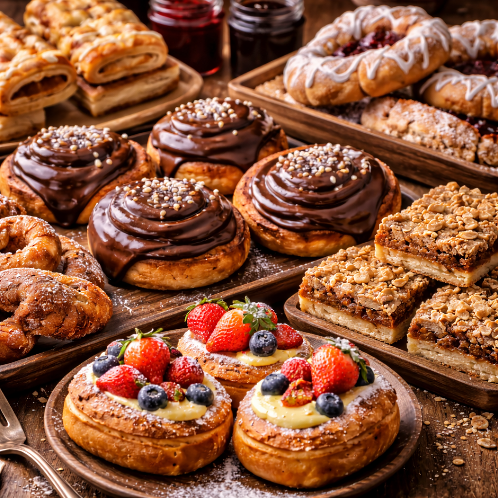 Fresh bakery pastry in Iceland
