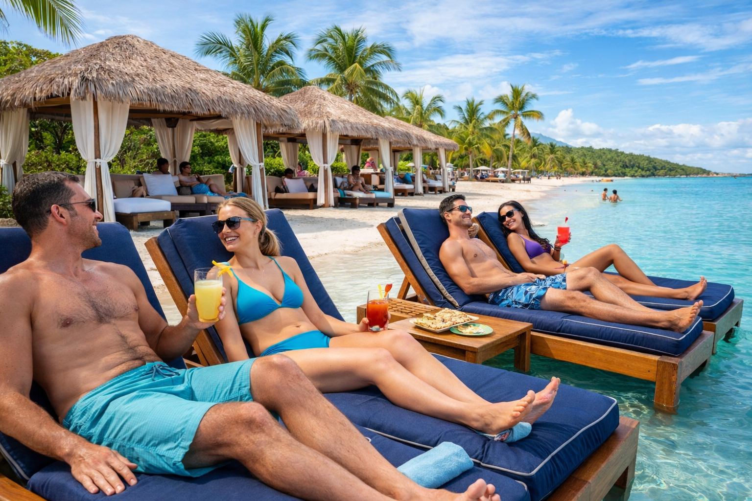 Beach club excursion