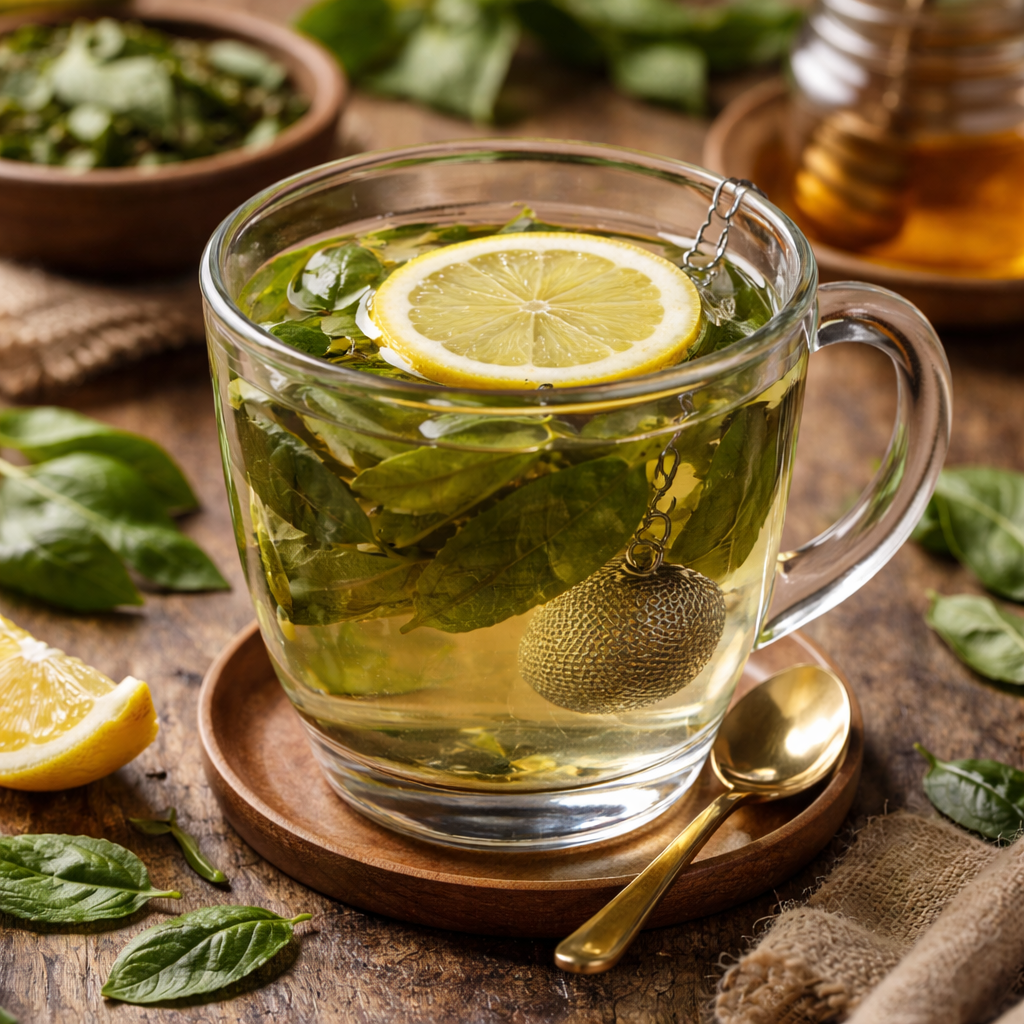 Coca tea in Peru