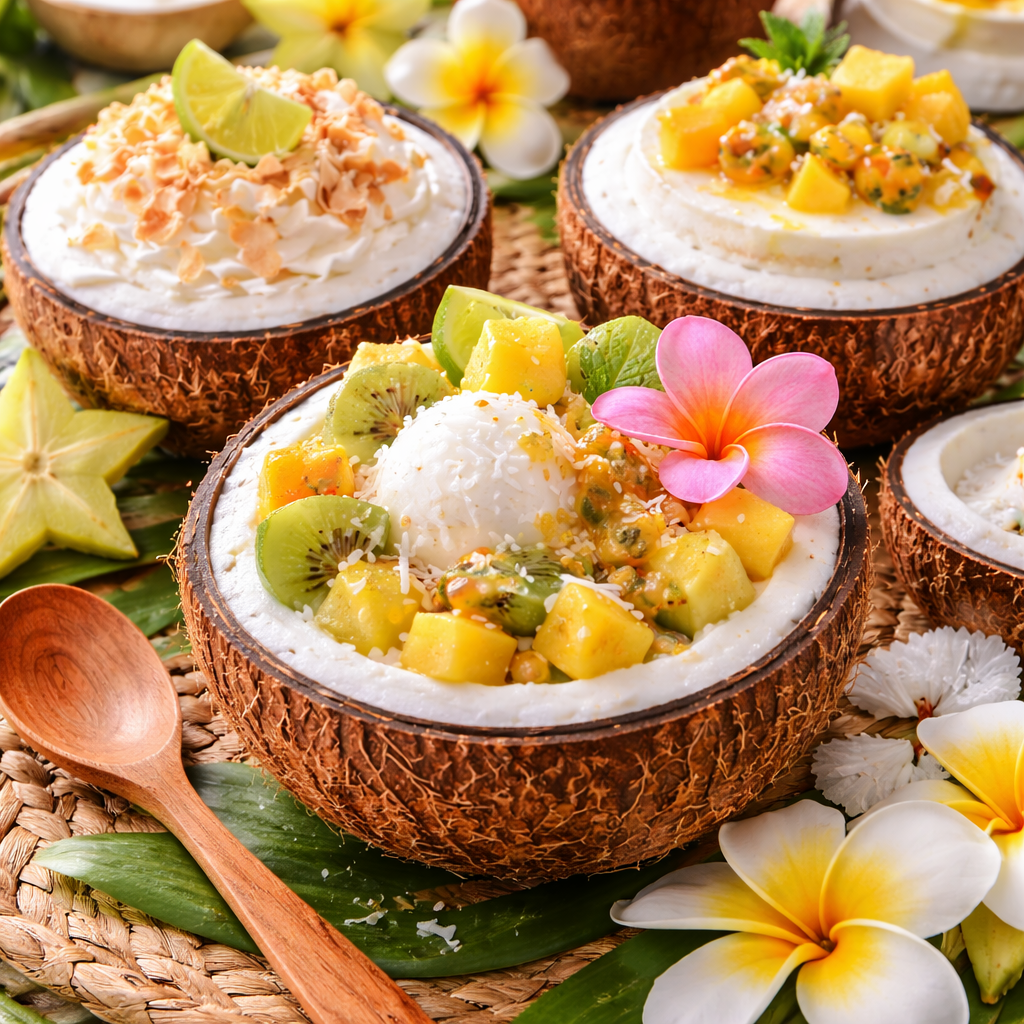 Coconut dessert in Bora Bora