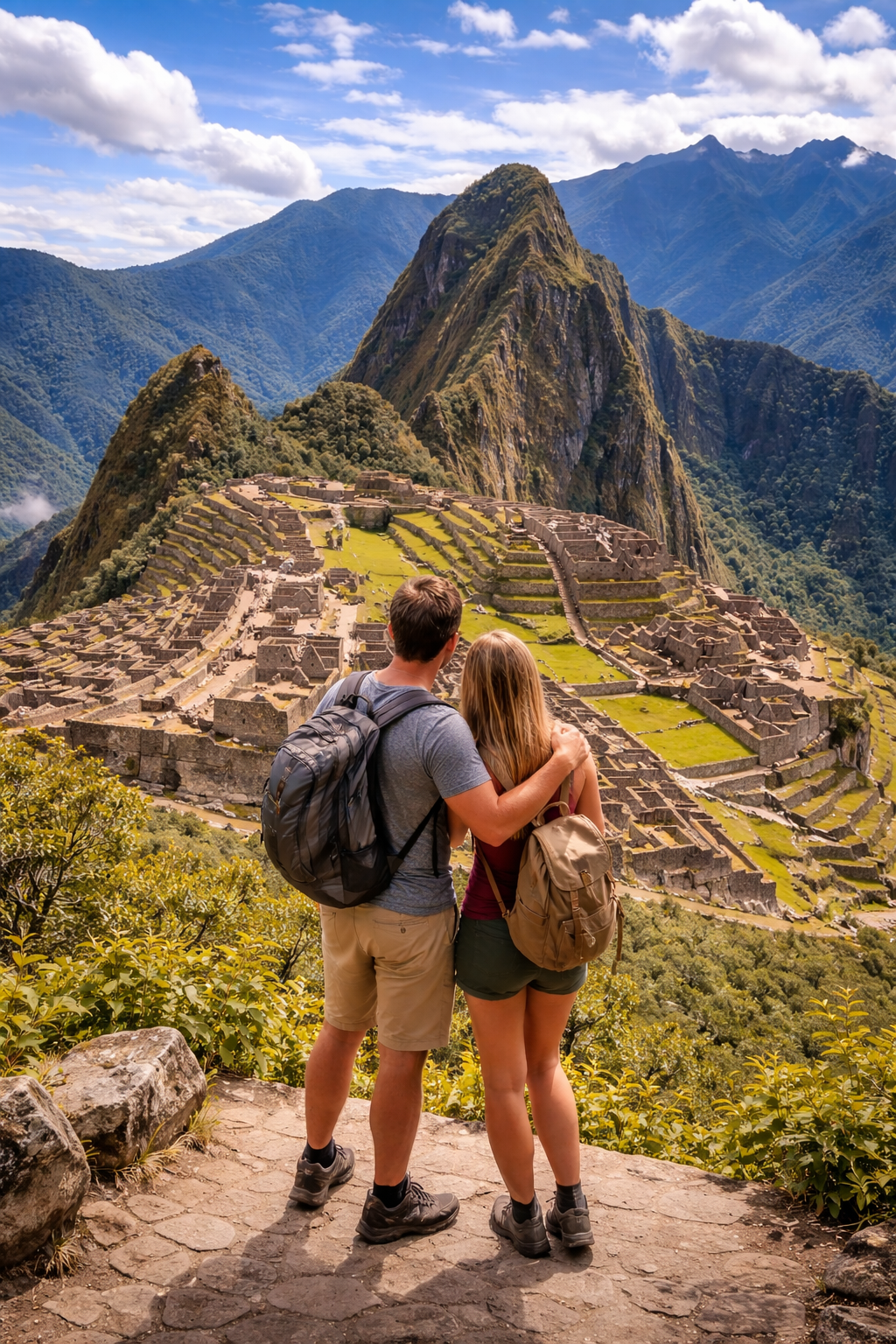 Couple at Machu Picchu