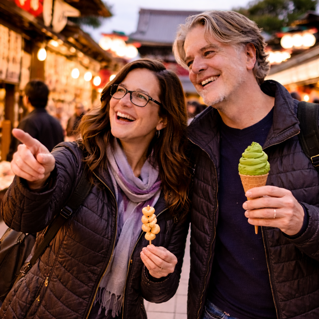 Brian and Bridget exploring Asakusa in Tokyo
