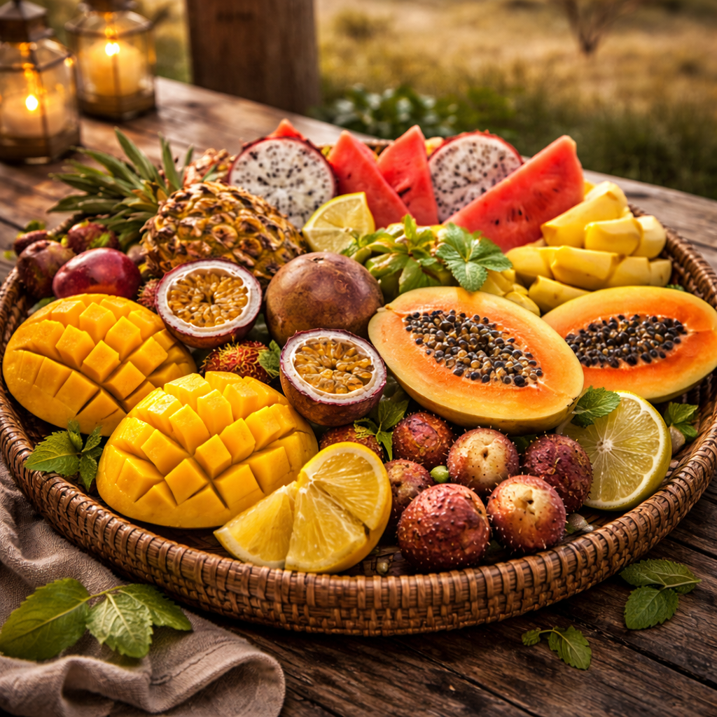 Fresh tropical fruit in Tanzania