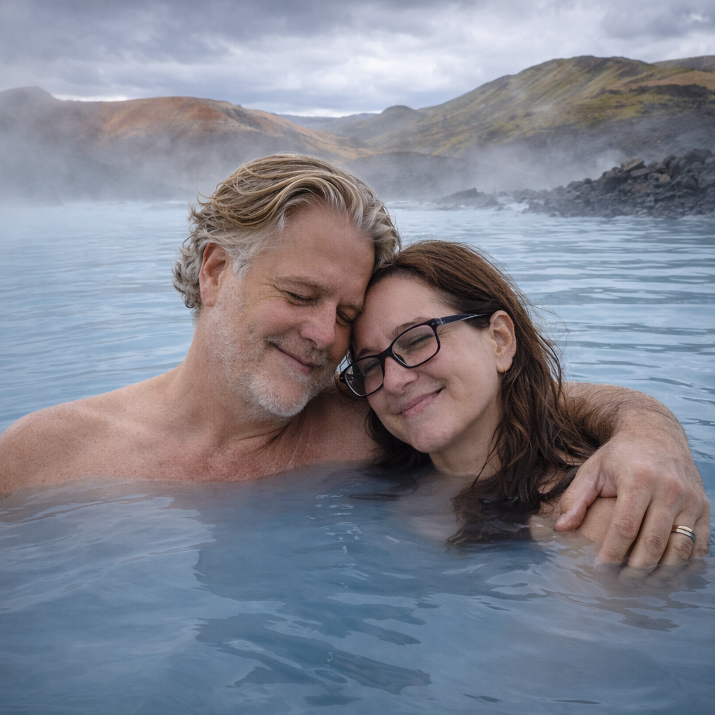 Geothermal relaxation in Iceland