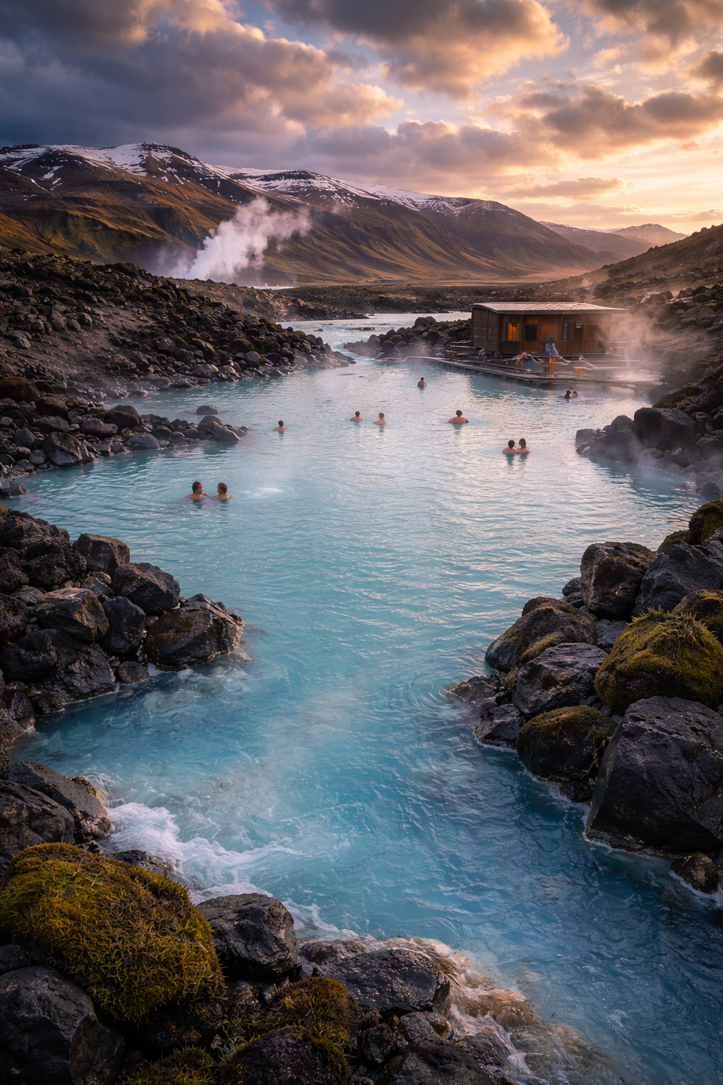 Geothermal pool in Iceland