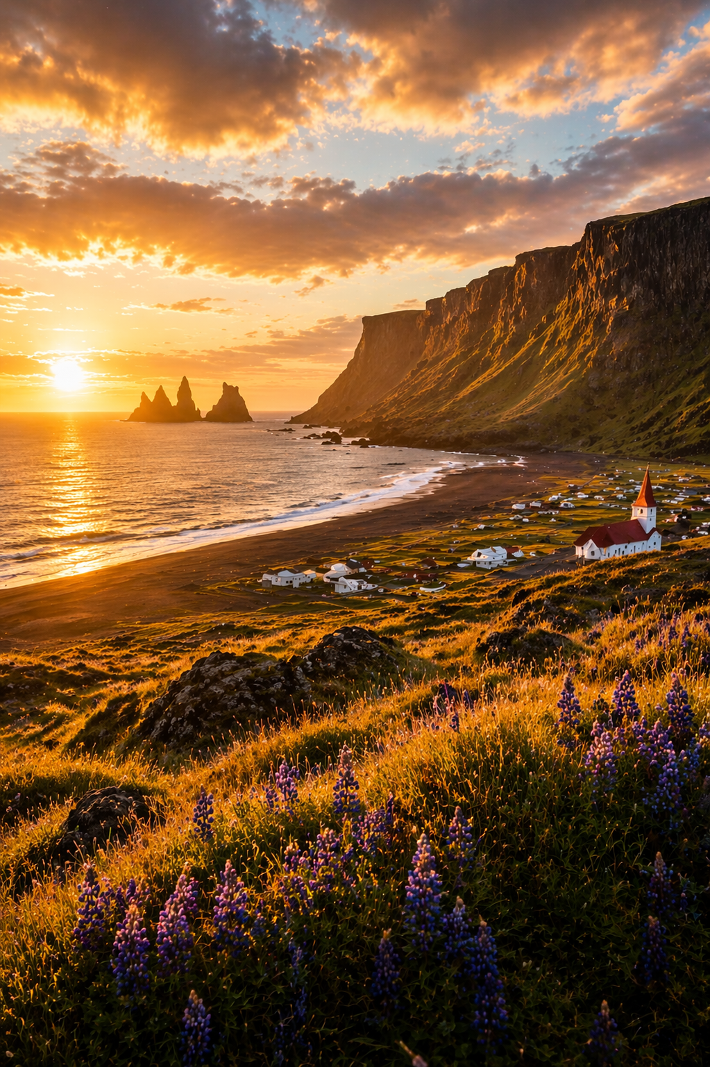 Golden hour in Iceland