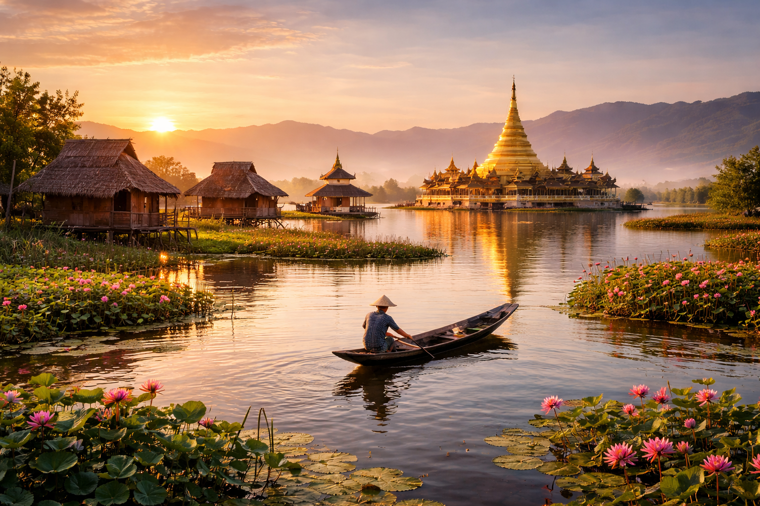 Inle Lake in Myanmar