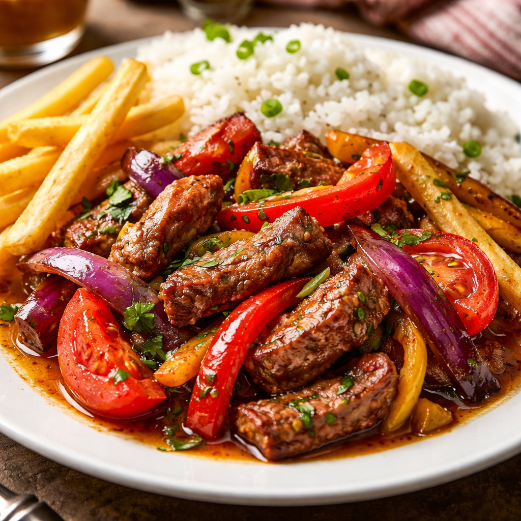 Lomo saltado in Peru