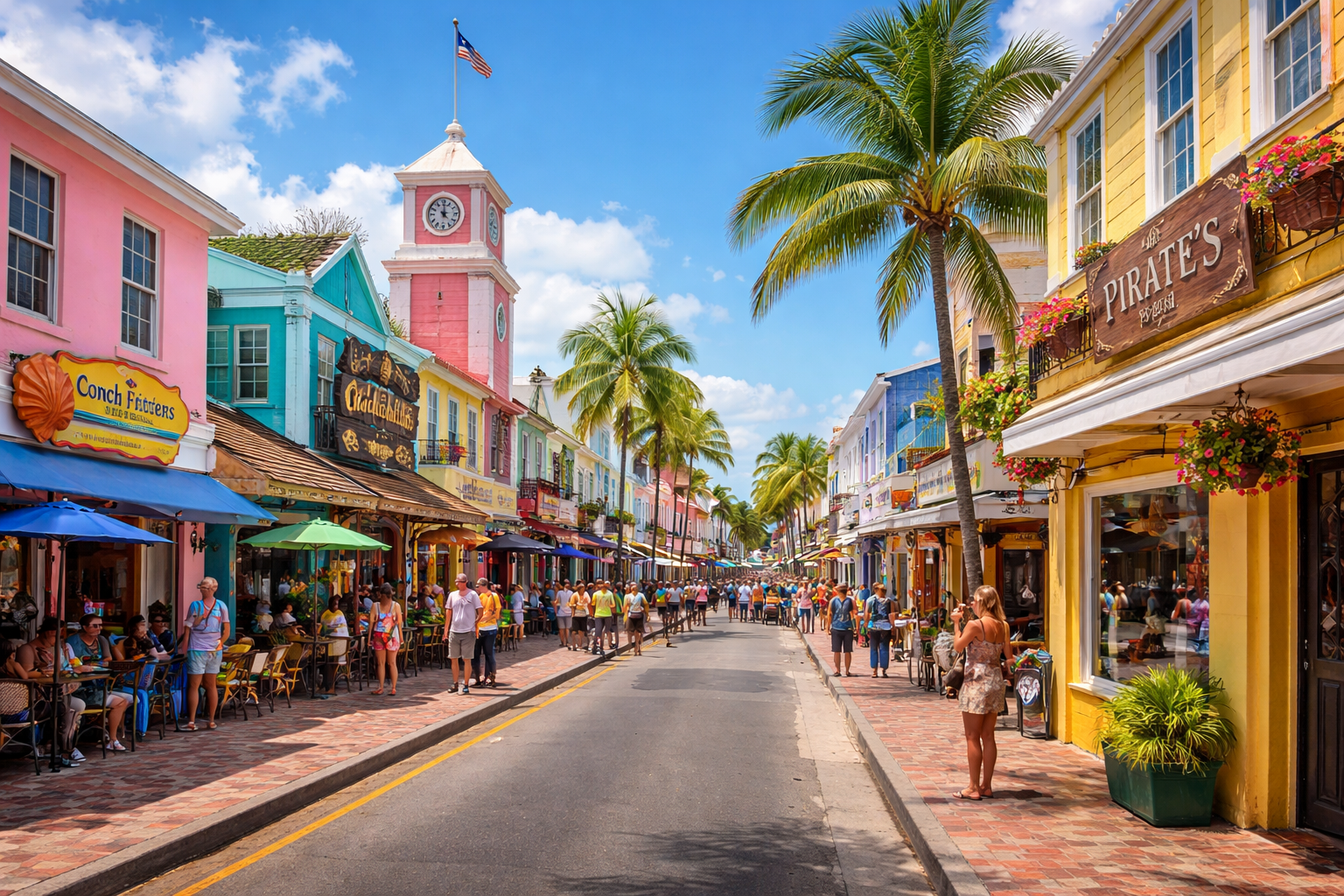 Colorful Nassau Streets