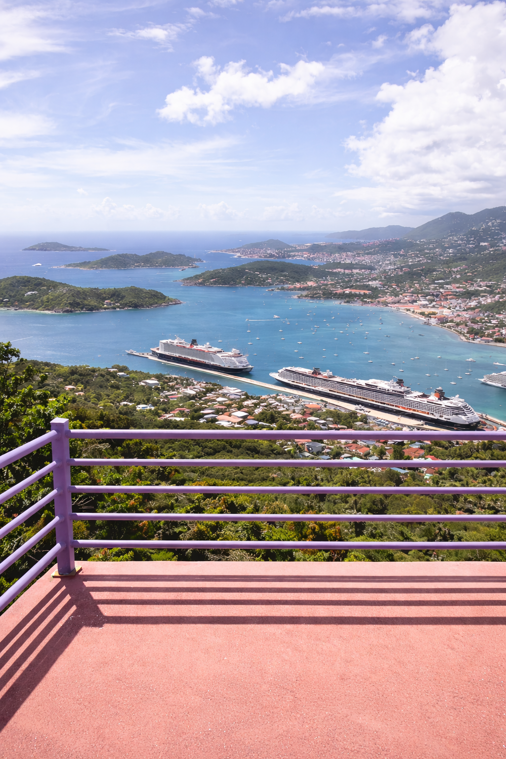 View from Paradise Point in St. Thomas