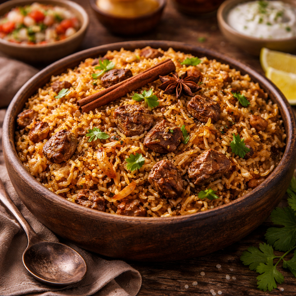 Pilau rice in Tanzania