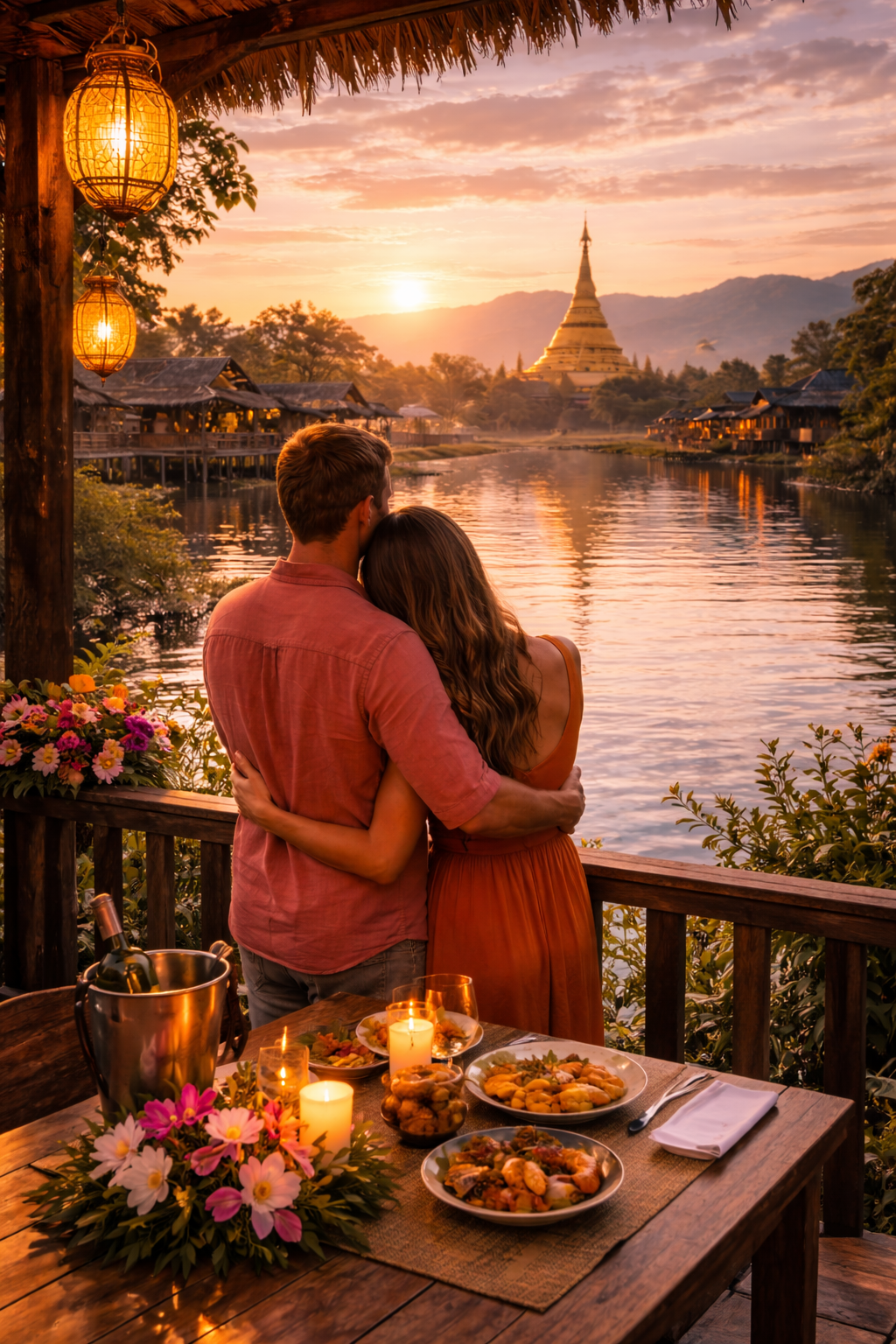 Romantic scenic getaway in Myanmar