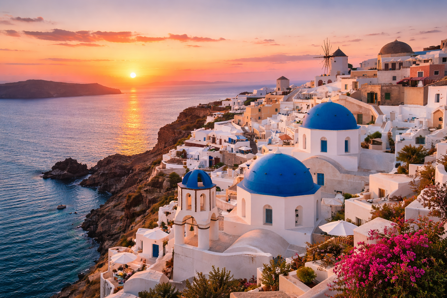 Sunset in Santorini
