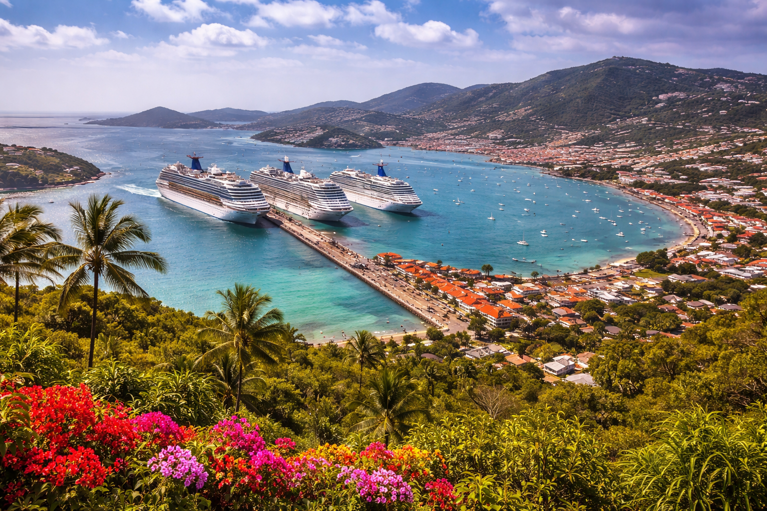 Scenic overlook in St Thomas