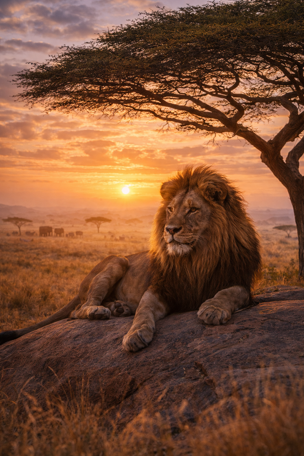 Sunset in Serengeti