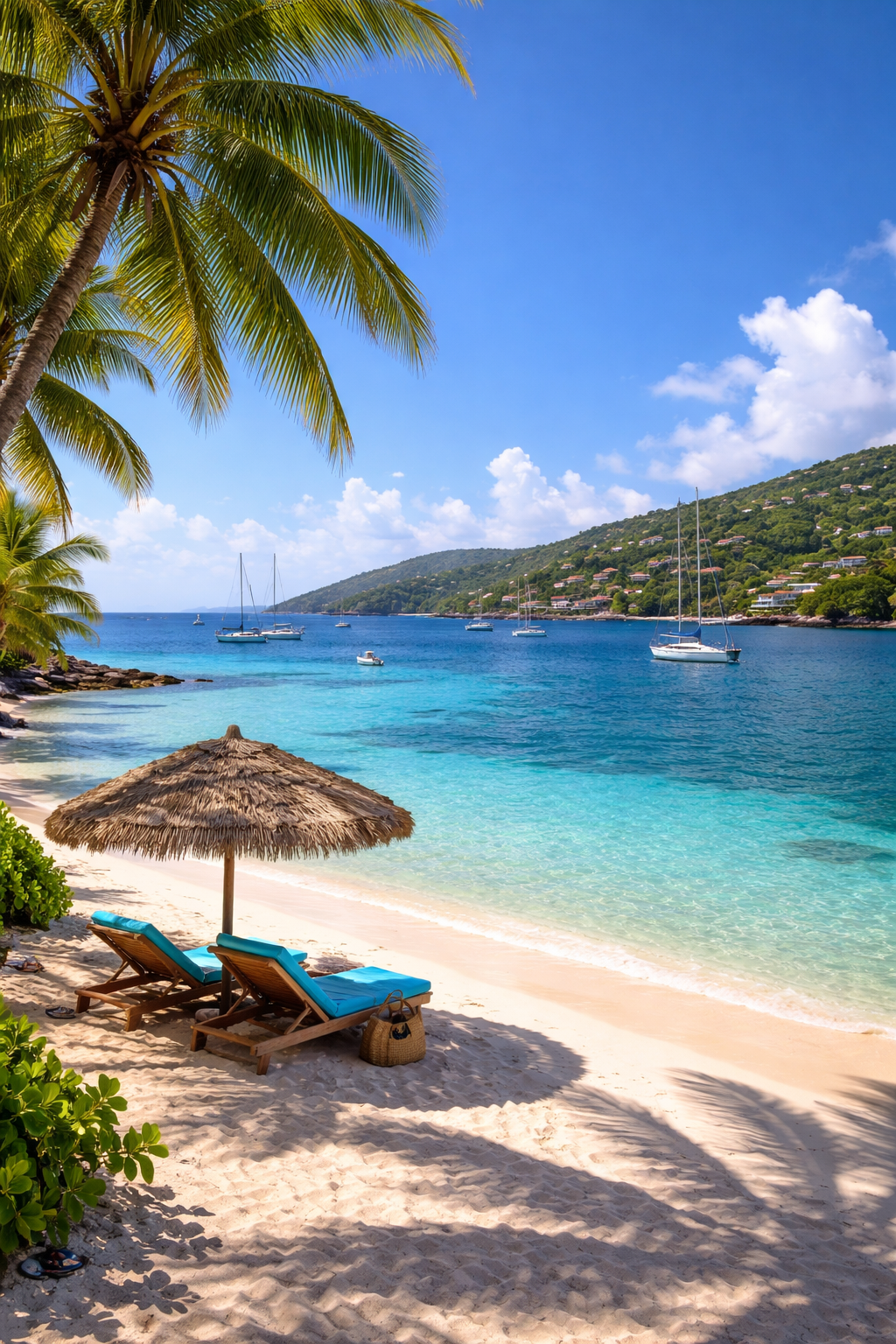 Beautiful beach in St. Thomas