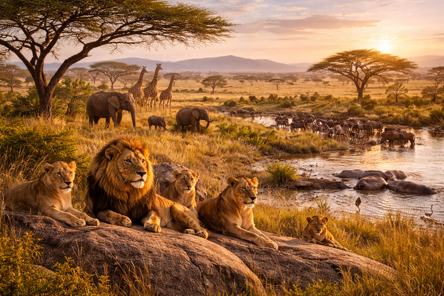 Wildlife in Serengeti National Park