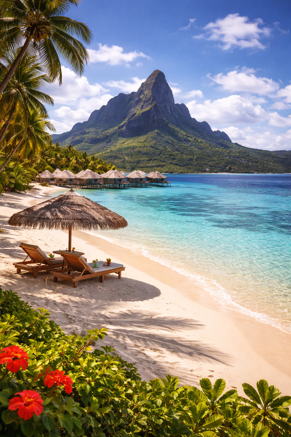 Beach in Bora Bora