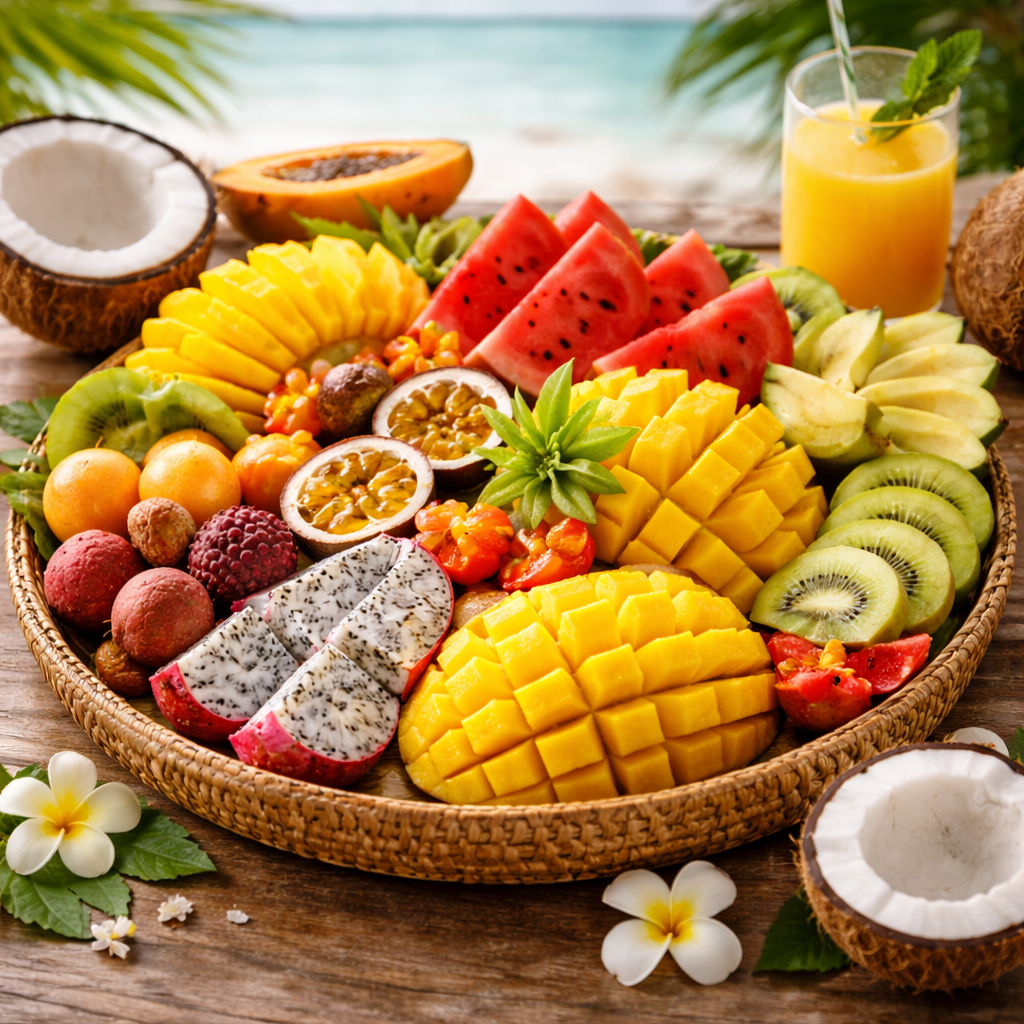 Tropical fruit in the Maldives