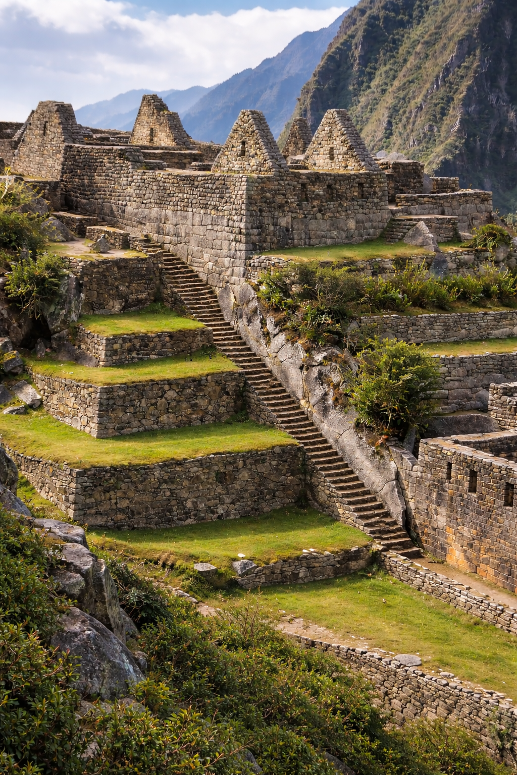 Ancient ruins at Machu Picchu