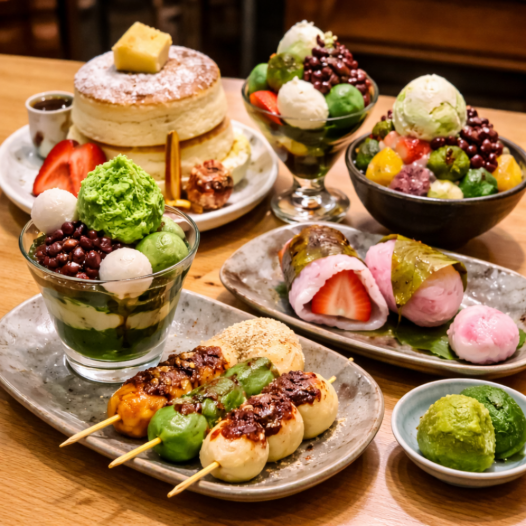 Japanese dessert in Tokyo