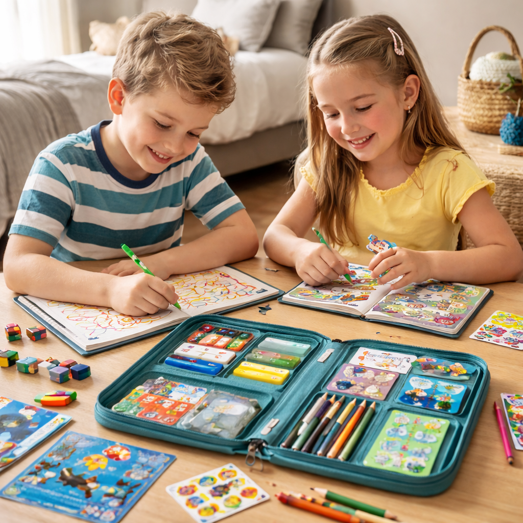 Kids travel activity kit