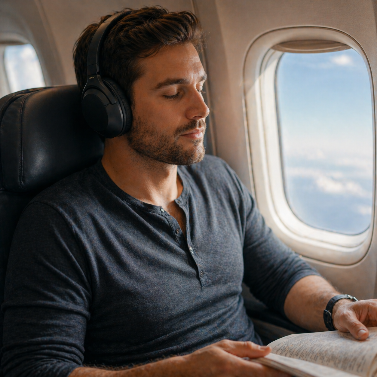 Noise canceling headphones for travel