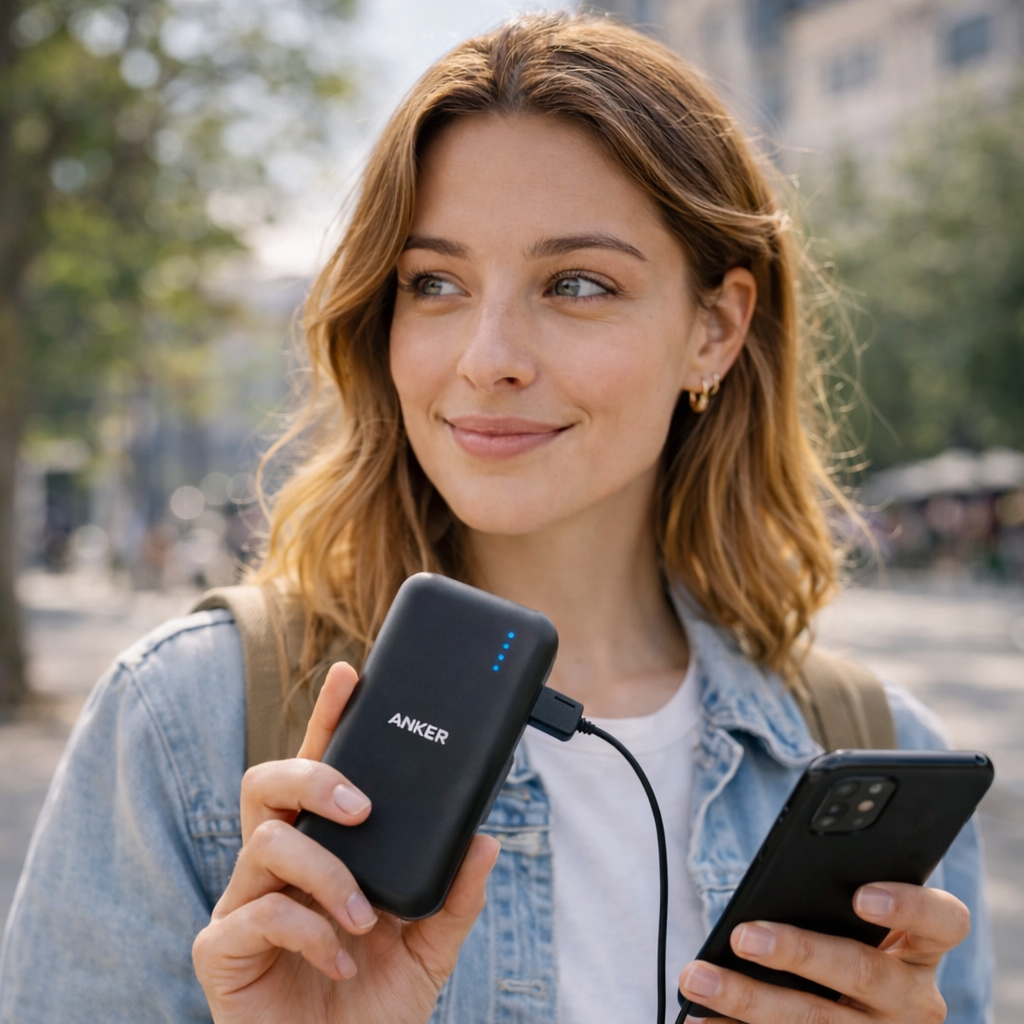 Portable phone charger for travel