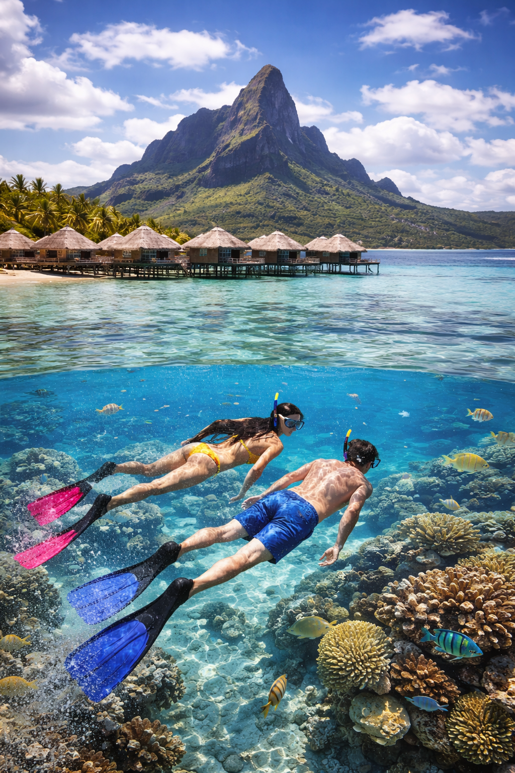 Snorkeling in Bora Bora