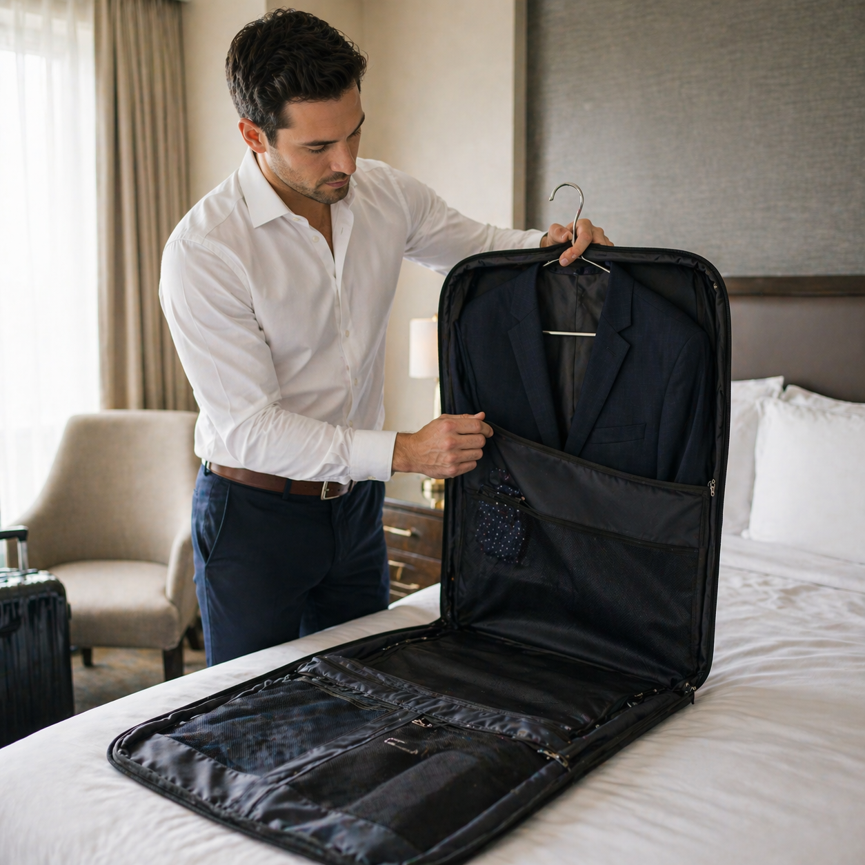Garment bag for cruise travel