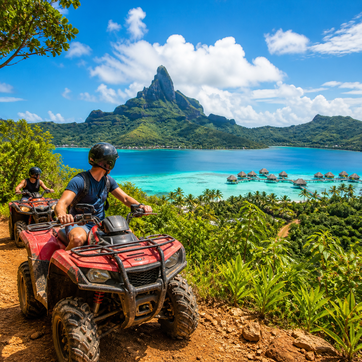 Bora Bora ATV and jet ski combo tour