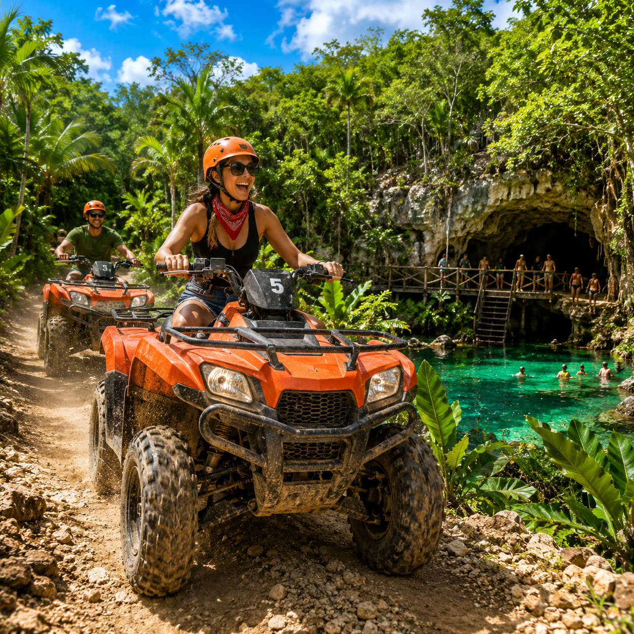 ATV and cenote adventure in Cozumel