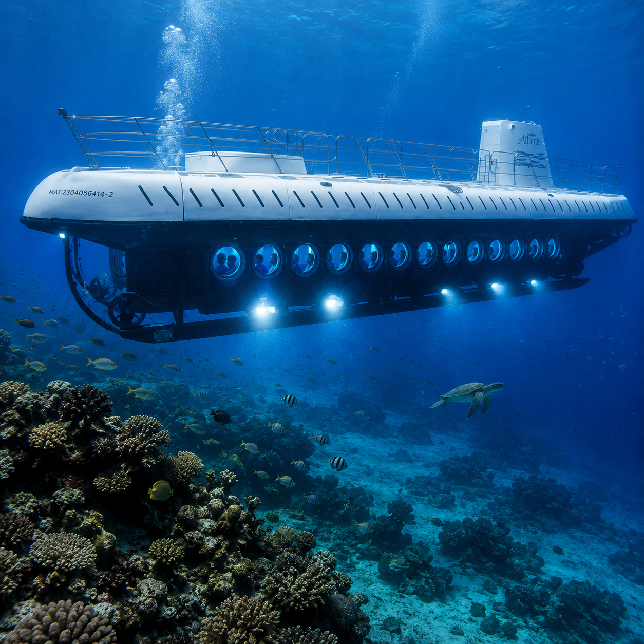 Submarine underwater tour in Cozumel