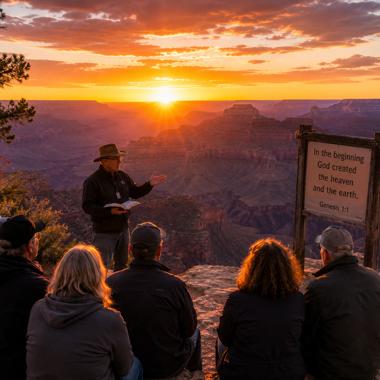 Grand Canyon Biblical Creation sunset tour