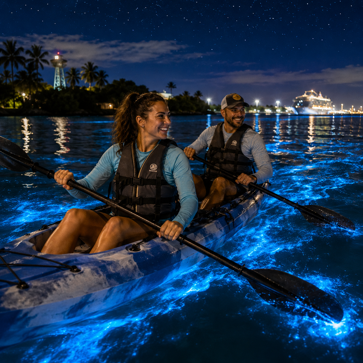 Bioluminescence kayak tour