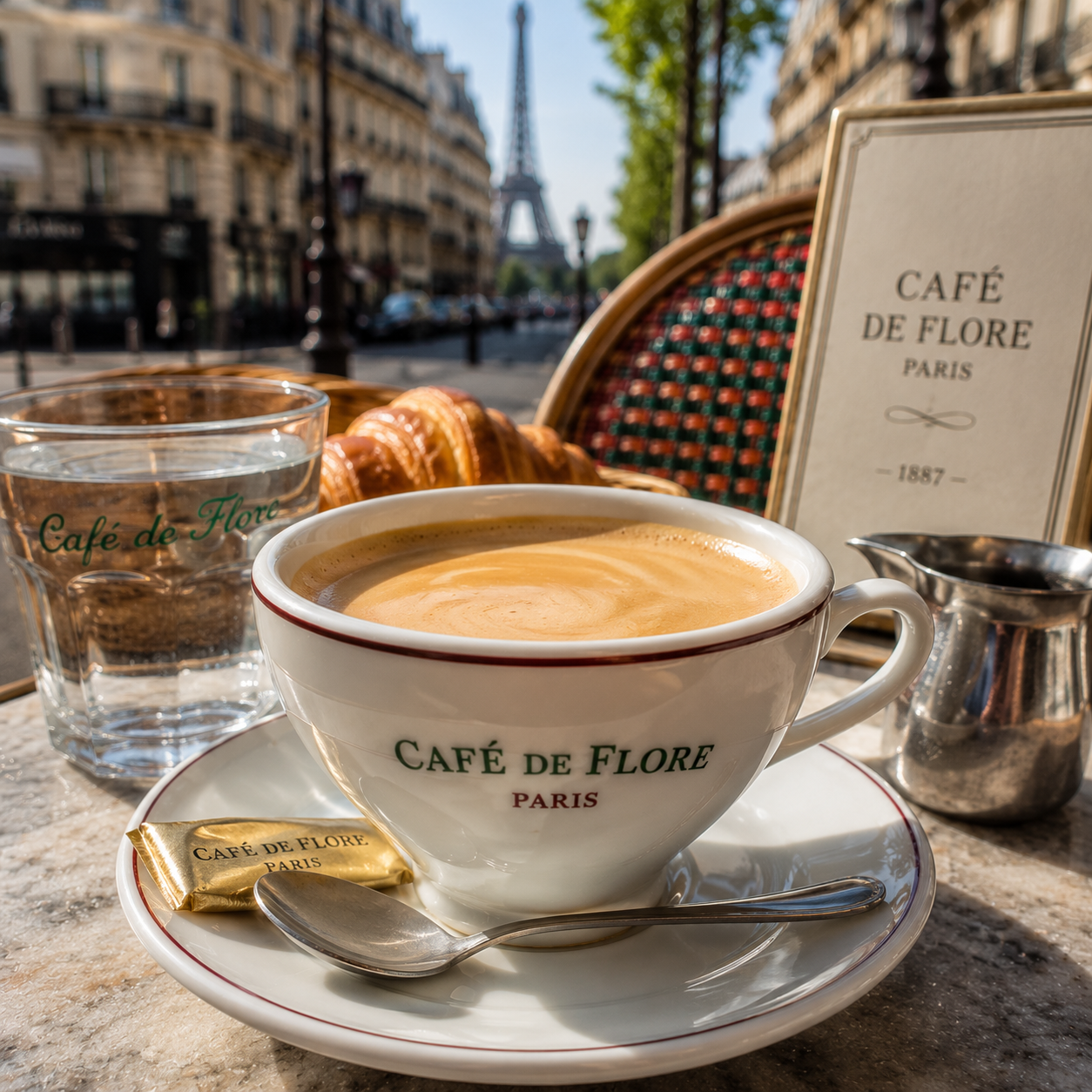 Coffee at a Paris cafe