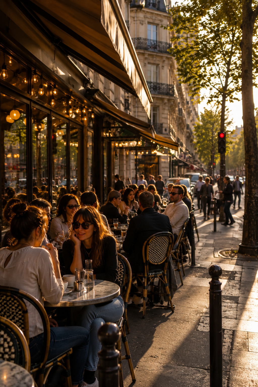Paris cafe terrace