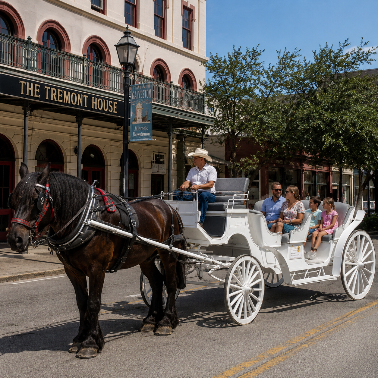 Galveston historical carriage tour