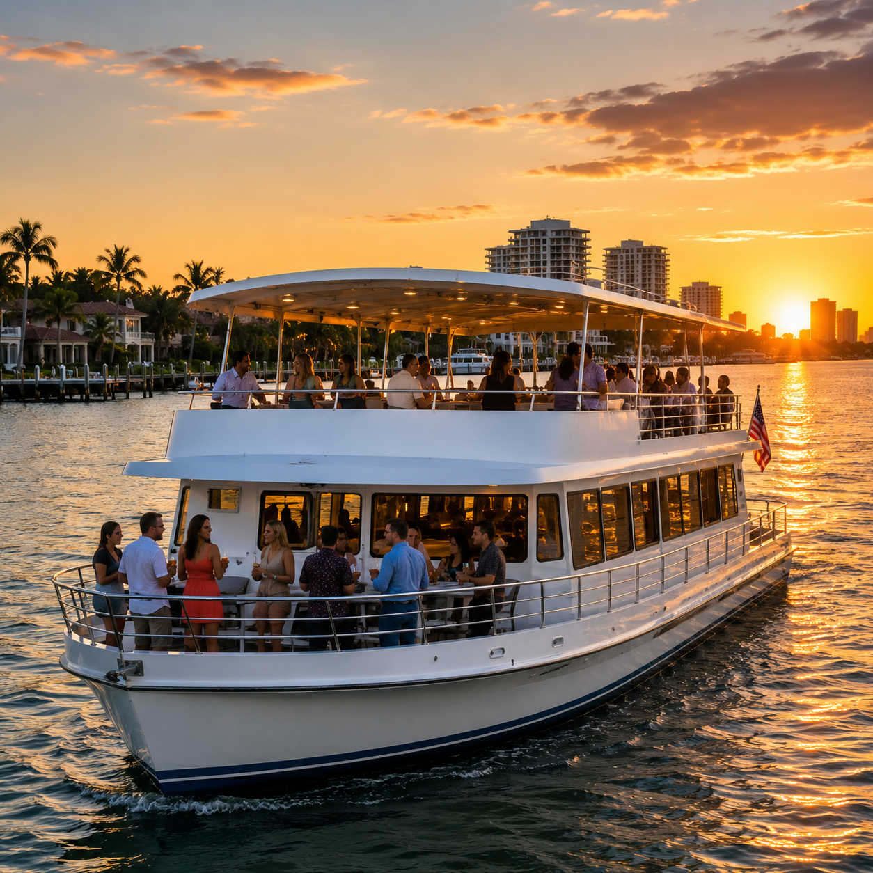 Champagne sunset cruise Fort Lauderdale