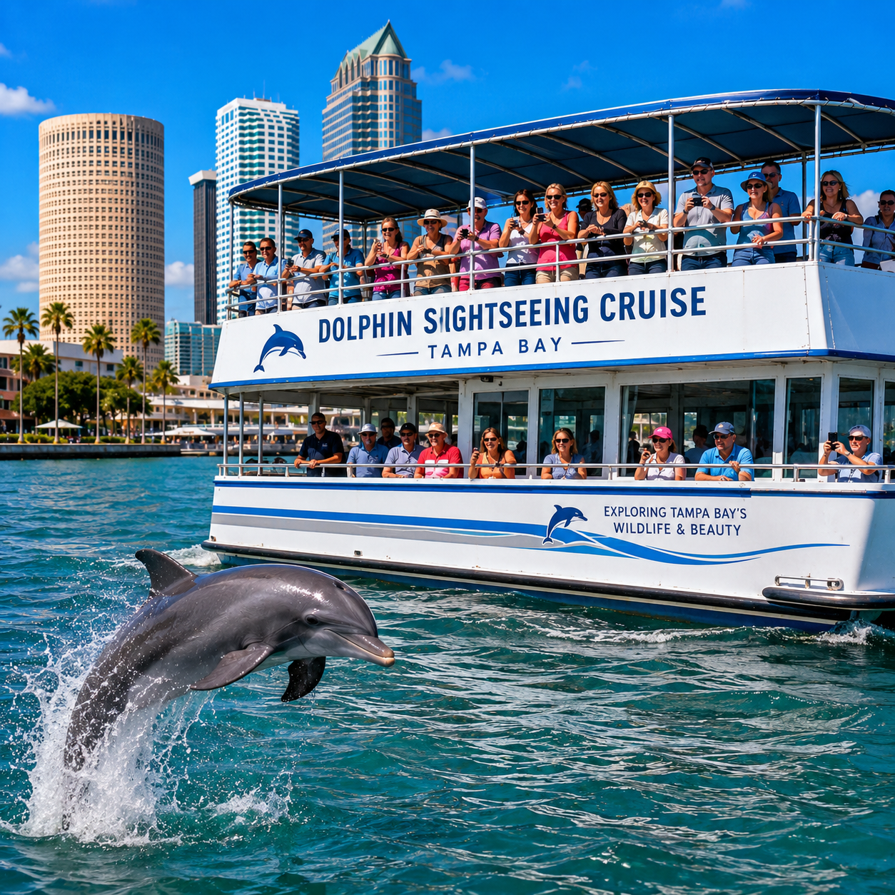 Tampa dolphin sightseeing cruise
