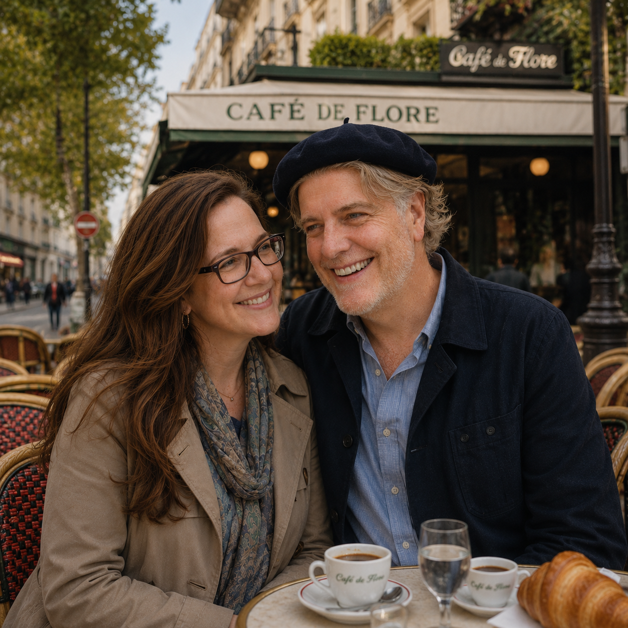 Paris cafe terrace