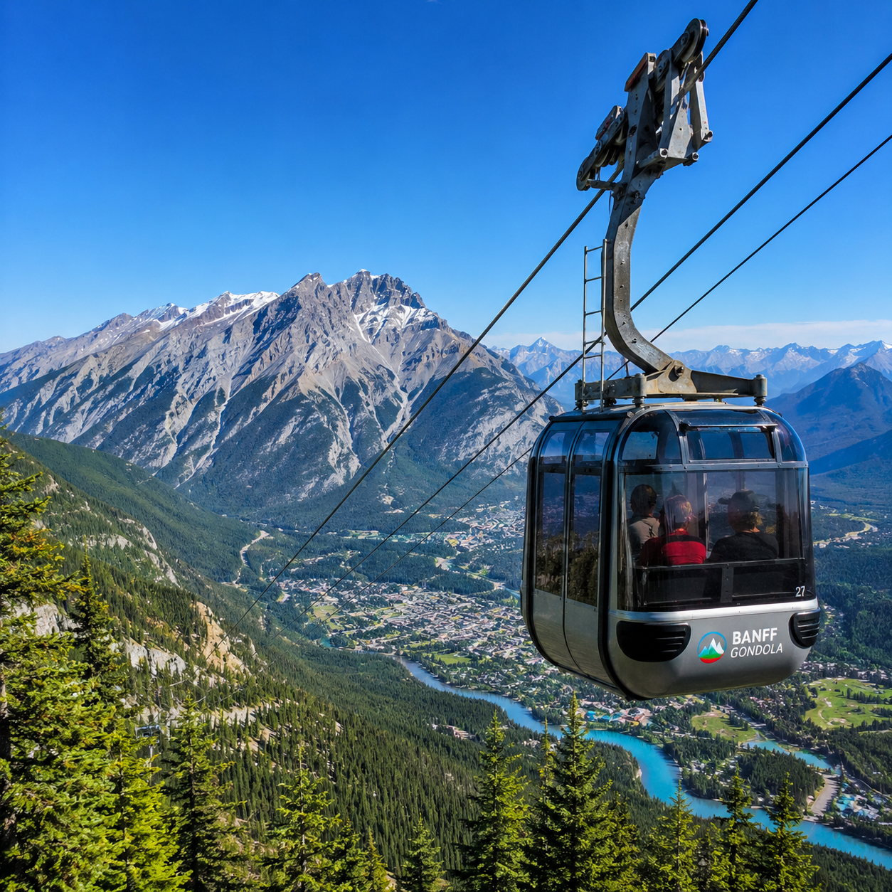 Banff Gondola mountain views